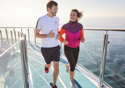 Jogging-Parcours auf der Mein Schiff 2