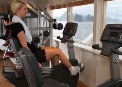 Fitness mit Meerblick auf der Amadea