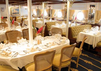 Elegantes Dinieren wie bei Star Clippers üblich