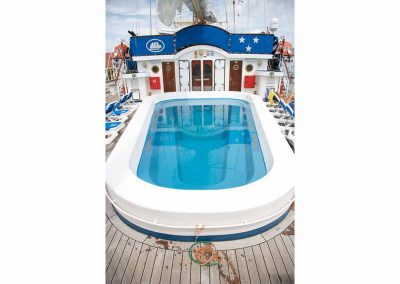 Pool an deck der Star Clipper